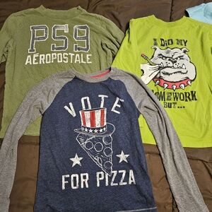 Aeropostale Kids Green Long Sleeve Shirt